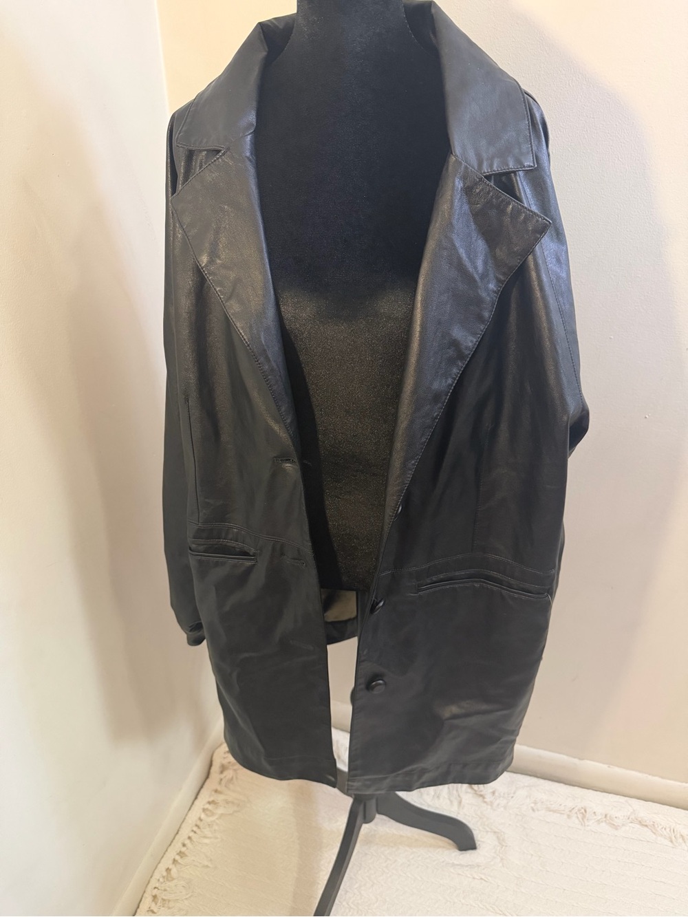 Urban Outfitters Black Trench Jacket